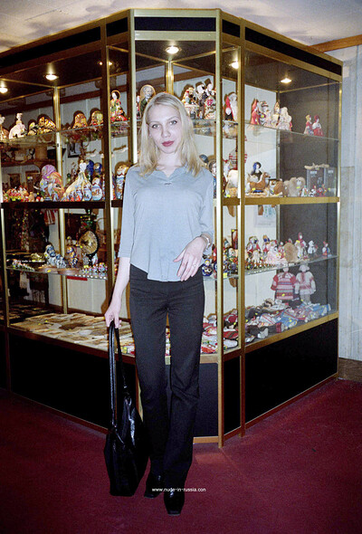 Olia in Souvenir Shop from Nude In Russia