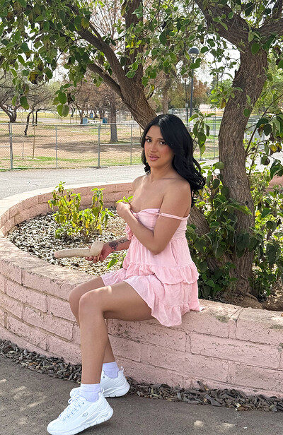 Sasha in Pink Dress At The Park from Ftv Girls