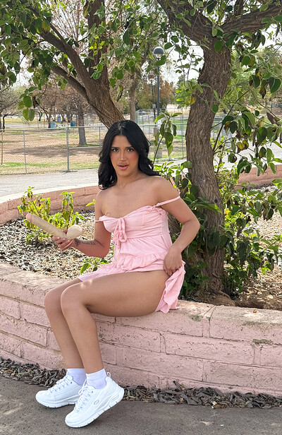 Sasha in Pink Dress At The Park from Ftv Girls