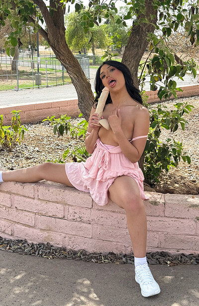 Sasha in Pink Dress At The Park from Ftv Girls