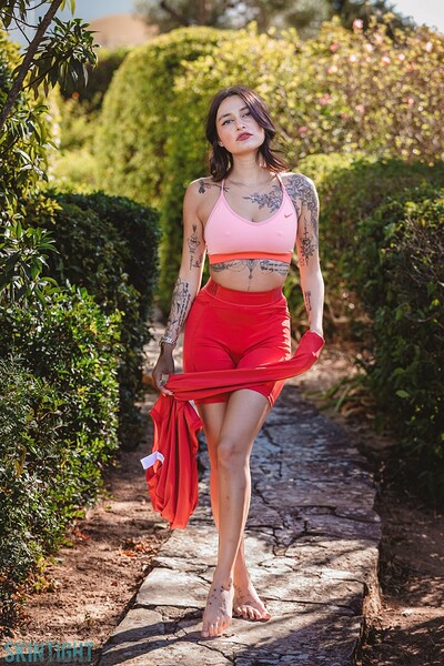 Seline P in Vibrant Pathways from Skintight Glamour