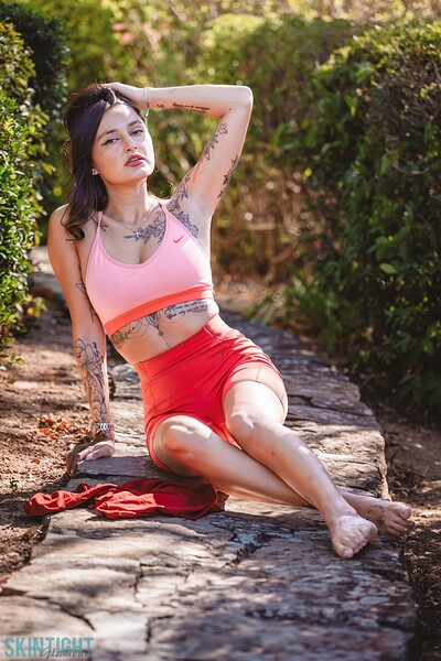 Seline P in Vibrant Pathways from Skintight Glamour