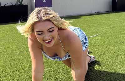 Kaylee in Tight Blue Dress from Ftv Girls