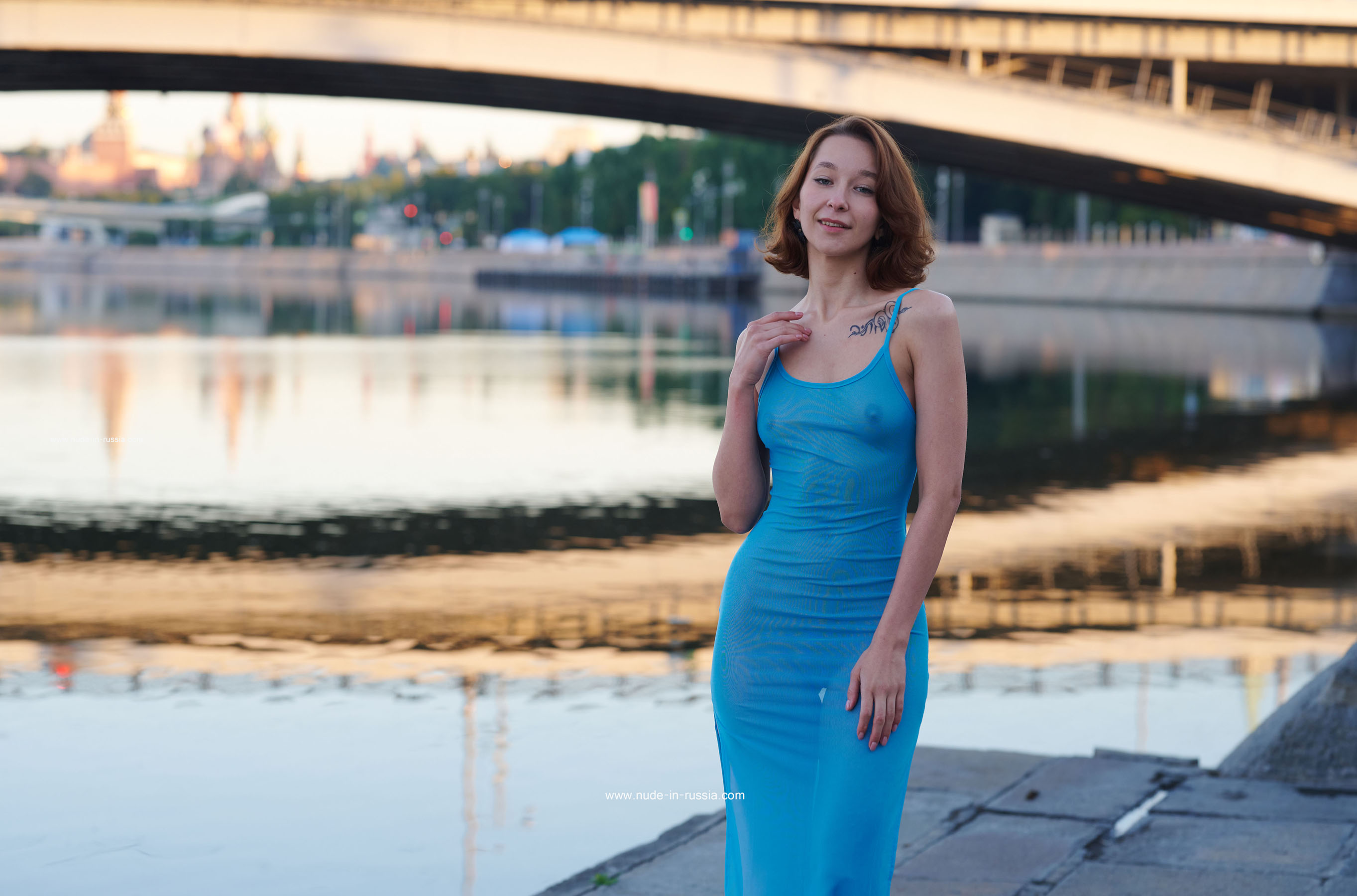 Julia J. in Nude In Russia set Sexy Naked On The Bridge