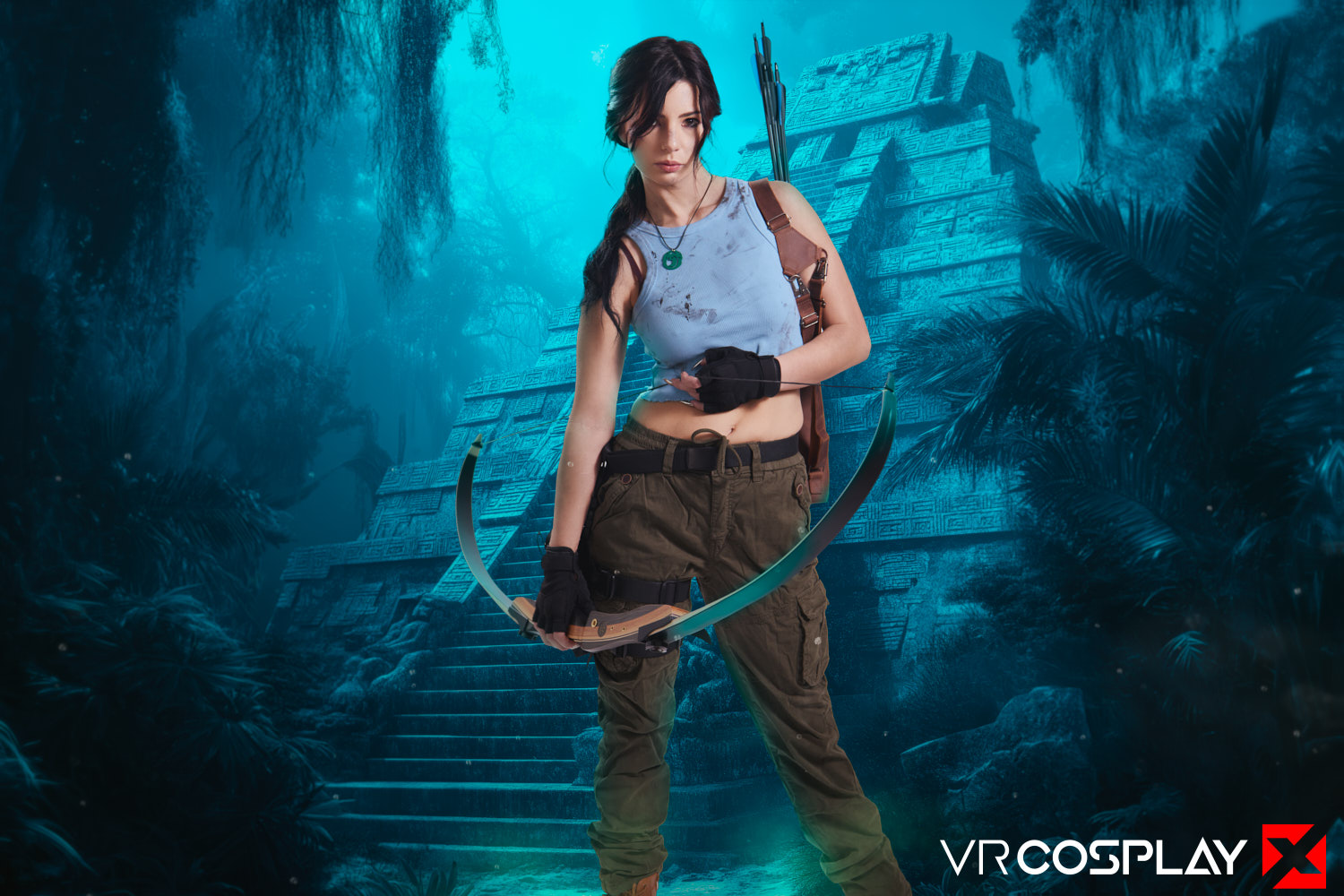Asteria Jade in VR Cosplay X set Shadow of the Tomb Raider