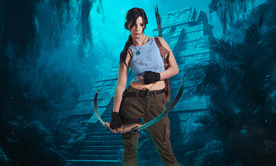 Asteria Jade in VR Cosplay X set Shadow of the Tomb Raider