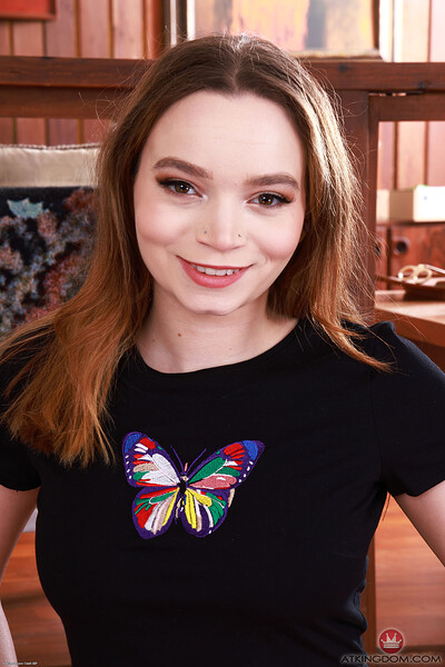 Selina Imai in Tee shirt and panties from ATK Petites