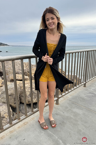 Nicole Nichols in Malibu Pier Part 1 and 2 BTS from ATK Petites
