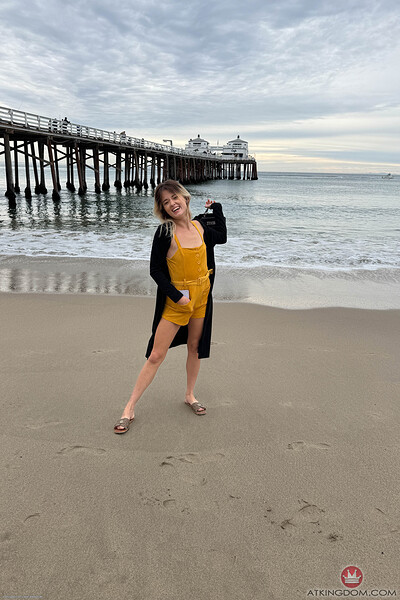 Nicole Nichols in Malibu Pier Part 1 and 2 BTS from ATK Petites