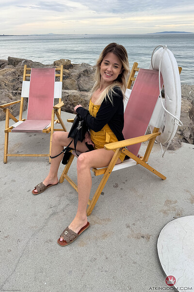 Nicole Nichols in Malibu Pier Part 1 and 2 BTS from ATK Petites