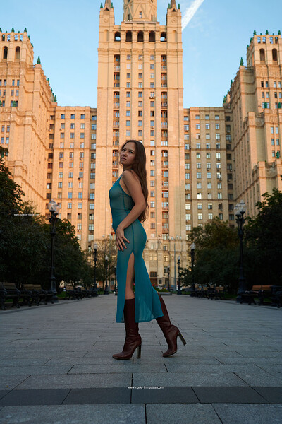 Alla S in Vosstaniya Square from Nude In Russia