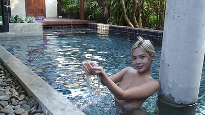 Watch that babe Naksu climb outta the pool, showin' off those tasty curves and tight loveholes.