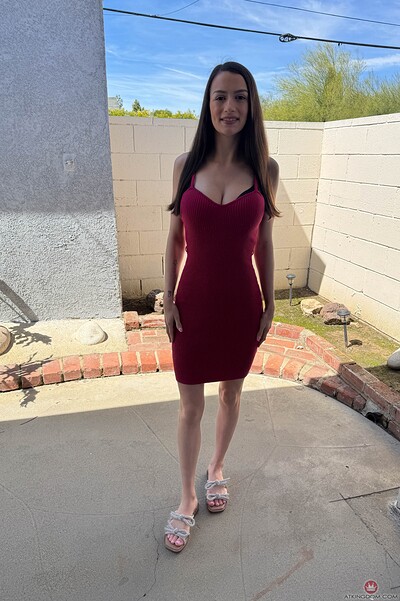 Summer Renee in Behind the Scenes Spreading from ATK Petites