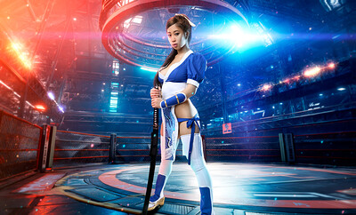 Jade Kush in DOA Kasumi from VR Cosplay X