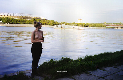 Elsa in Refined Moskva River Embankment from Nude In Russia