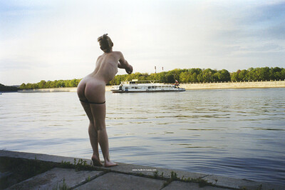 Elsa in Refined Moskva River Embankment from Nude In Russia