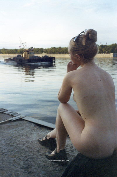 Elsa in Refined Moskva River Embankment from Nude In Russia