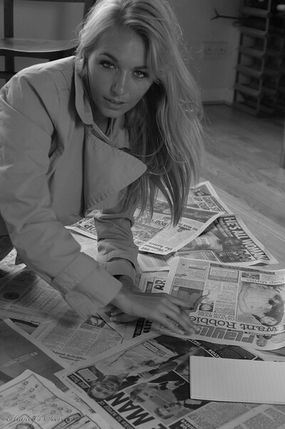 Hayley Marie Coppin in Tabloid Spread from Hayleys Secrets