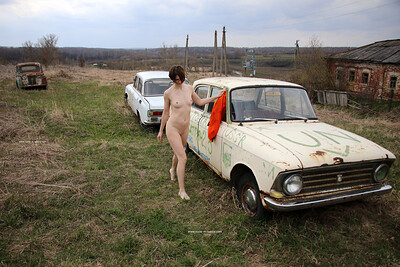 Atisha in Moskvich Cars from Nude In Russia