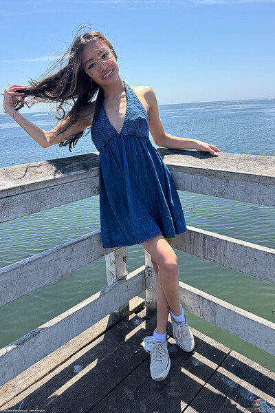 Jade Kimiko in Date Spreads BTS from ATK Petites