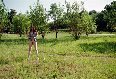 Shanna B in Refined In Public Park from Nude In Russia