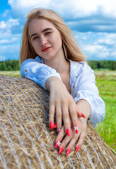 Melisa A in Haystack from Femjoy