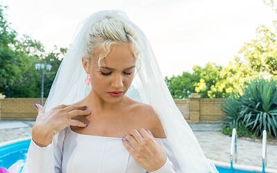 Unknown Model in Here cums the bride from Club Sweethearts