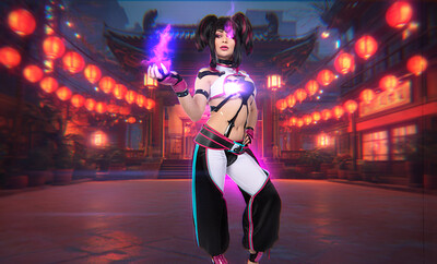 Jewelz Blu in Street Fighter VI from VR Cosplay X