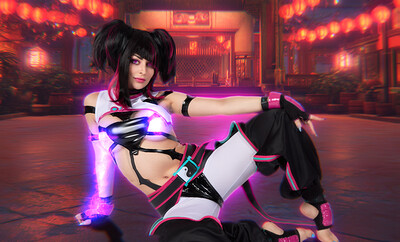 Jewelz Blu in Street Fighter VI from VR Cosplay X