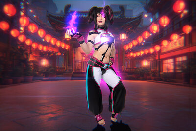 Jewelz Blu in Street Fighter VI from VR Cosplay X