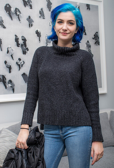 Skye Blue in Cool Girl Sweater from Cosmid