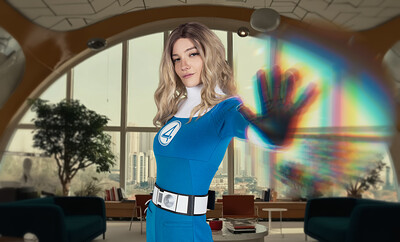 Kenna James in Fantastic Four First Steps from VR Cosplay X
