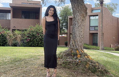 Camila in Fancy Black Dress from Ftv Girls