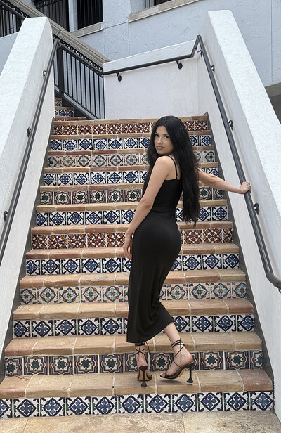 Camila in Fancy Black Dress from Ftv Girls