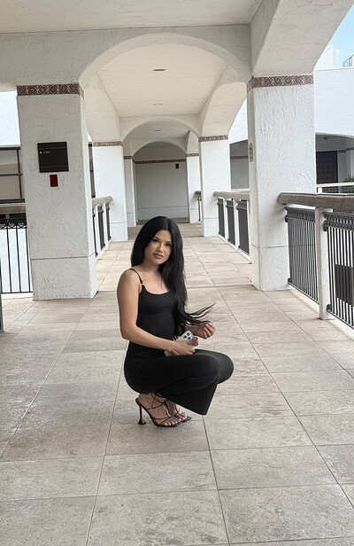 Camila in Fancy Black Dress from Ftv Girls