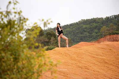 Atisha in Roussillon Le Sentier Des Ocres from Nude In Russia