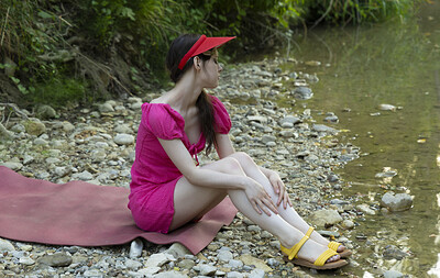 Dakota in Stunning 18 set In The Forest By The Brook
