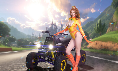 Lucy Foxx  in Mario Kart World from VR Cosplay X