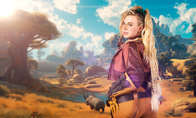 Maisey Monroe in Monster Hunter Wilds from VR Cosplay X