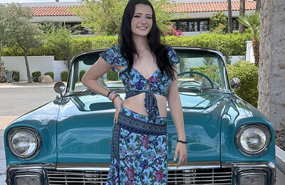 Mercedes in Fashionably Blu from Ftv Girls