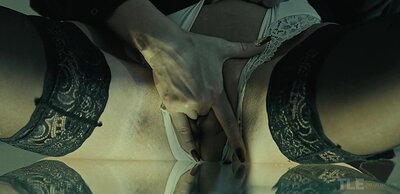 Adelyn's platinum-blonde hair whipped around her as she was taken with a violent, primal force.