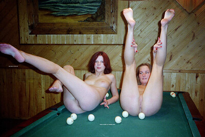 Mila and Sonja in Billiards from Nude In Russia