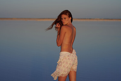 Angelina A in Sasyk-Sivash Salt Lake from Nude In Russia