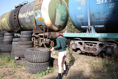 Elizaveta T in Railway Tanks from Nude In Russia