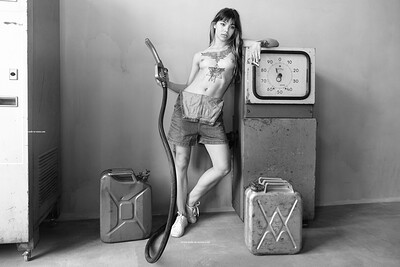 Madlen in Fuel Pump from Nude In Russia