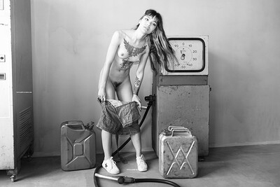 Madlen in Fuel Pump from Nude In Russia