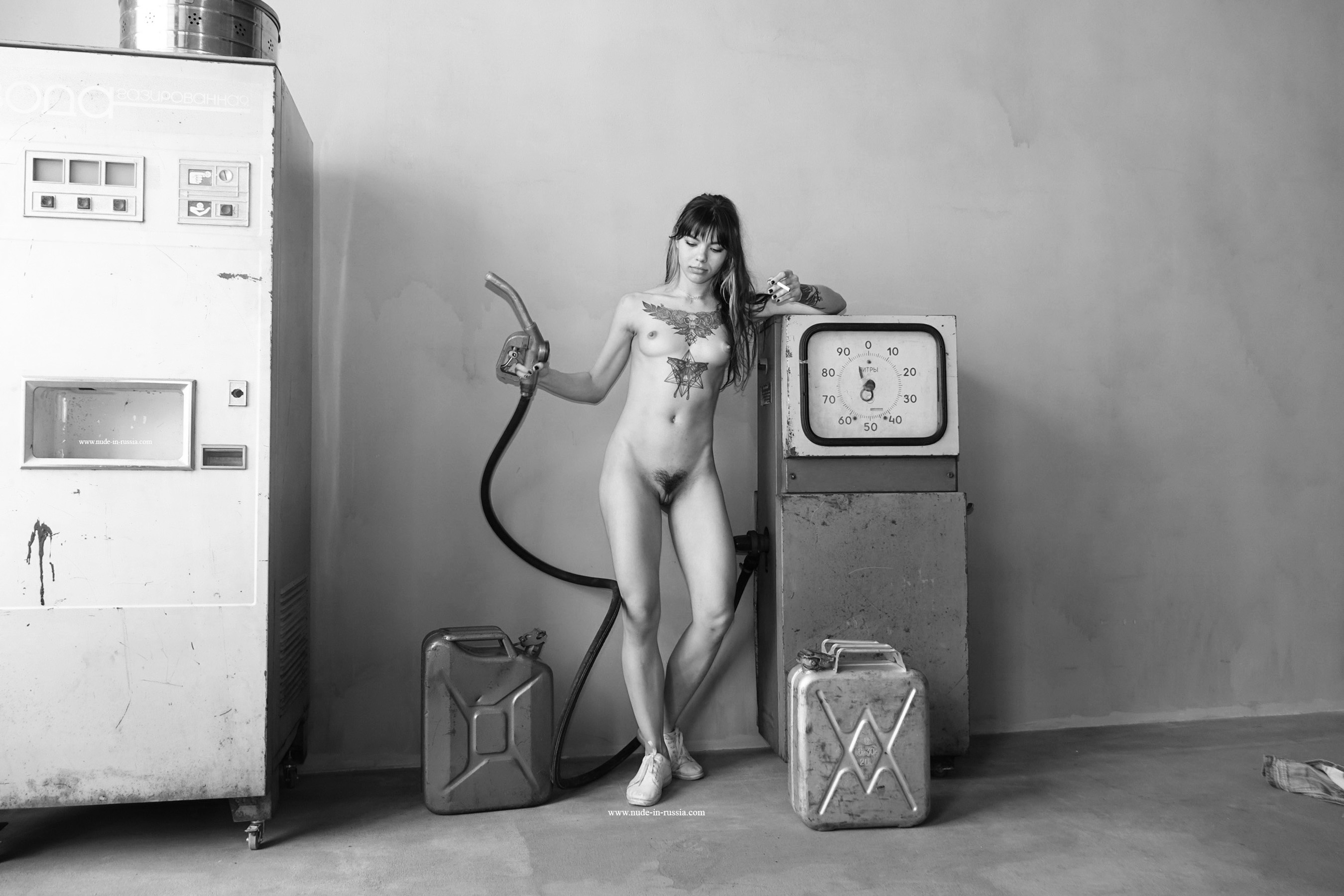 Madlen in Nude In Russia set Fuel Pump