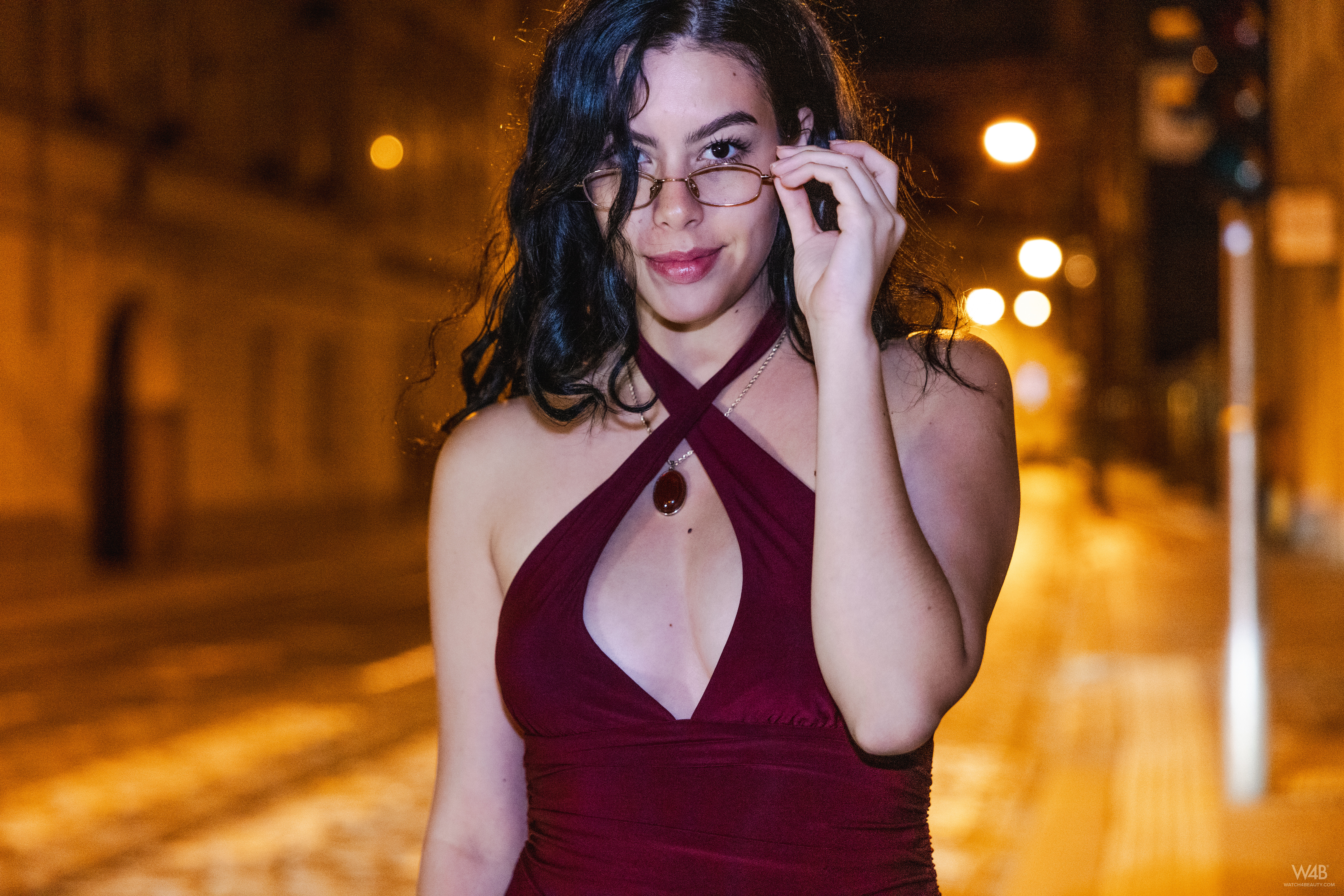 Sally Hunter in Watch 4 Beauty set Sexy At Night