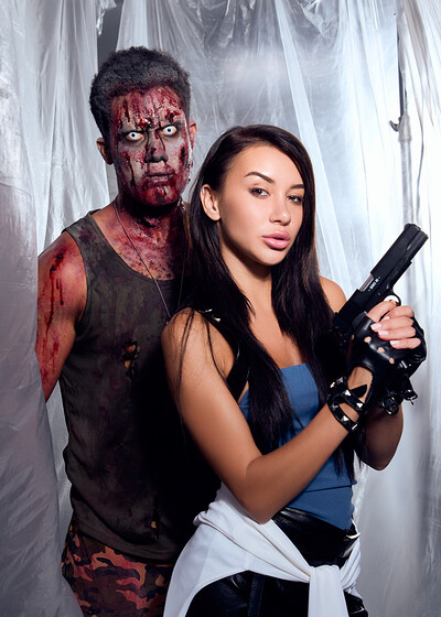 Katrin Tequila in Resident Evil 2 from VR Cosplay X