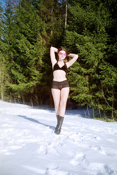 Gella in Sunny Winter Day from Nude In Russia